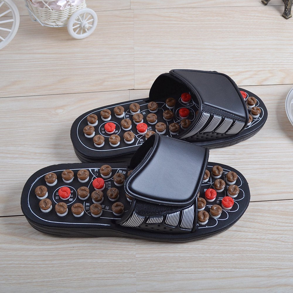 Etereauty Slippers Sandals Acupressure Foot Slipper Neuropathy Arch Sandal Relief Fasciitis Plantar Non Shower Massager