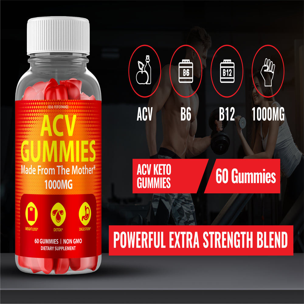 1000Mg Apple Cider Vinegar Gummy with the Mother Weight Loss (300 Gummies)